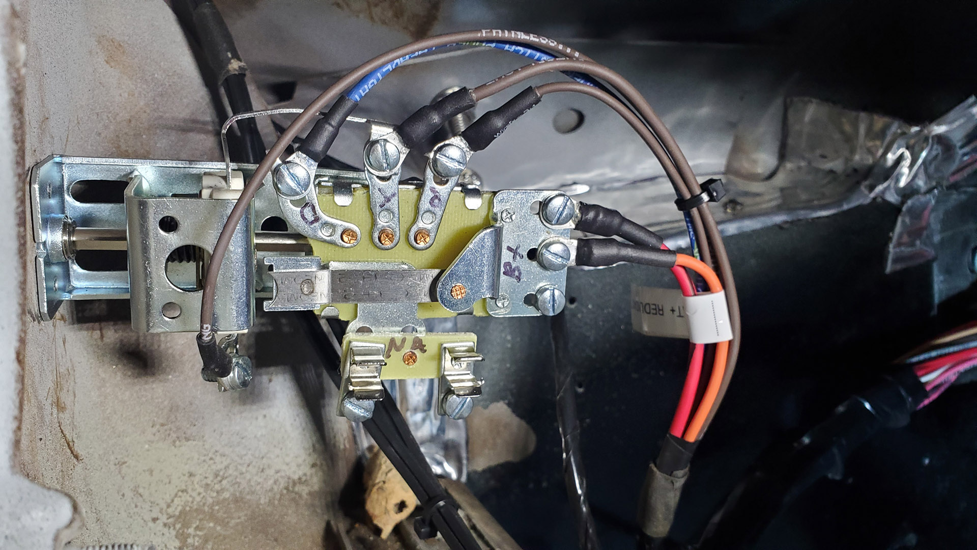 New headlight switch is first component to be connected