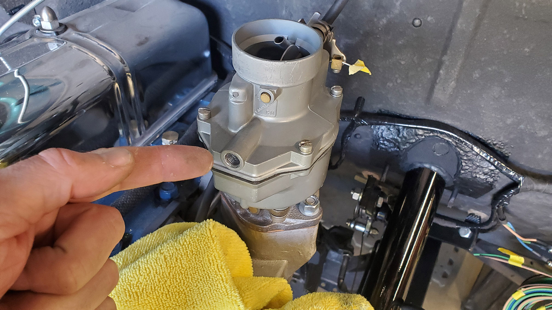 Damaged carb inlet